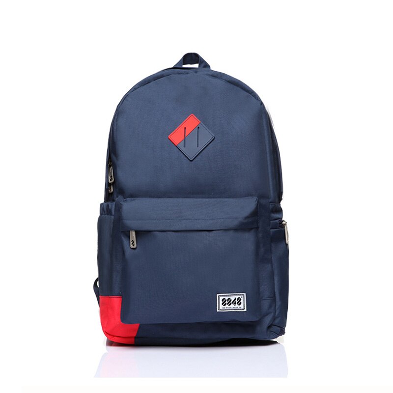 Male School Student Backpacks Shoulder Straps Navy Men Backpack Preppy Style 15.6'inch Laptop Shoe Pocket Resistant 229-020-004: 7