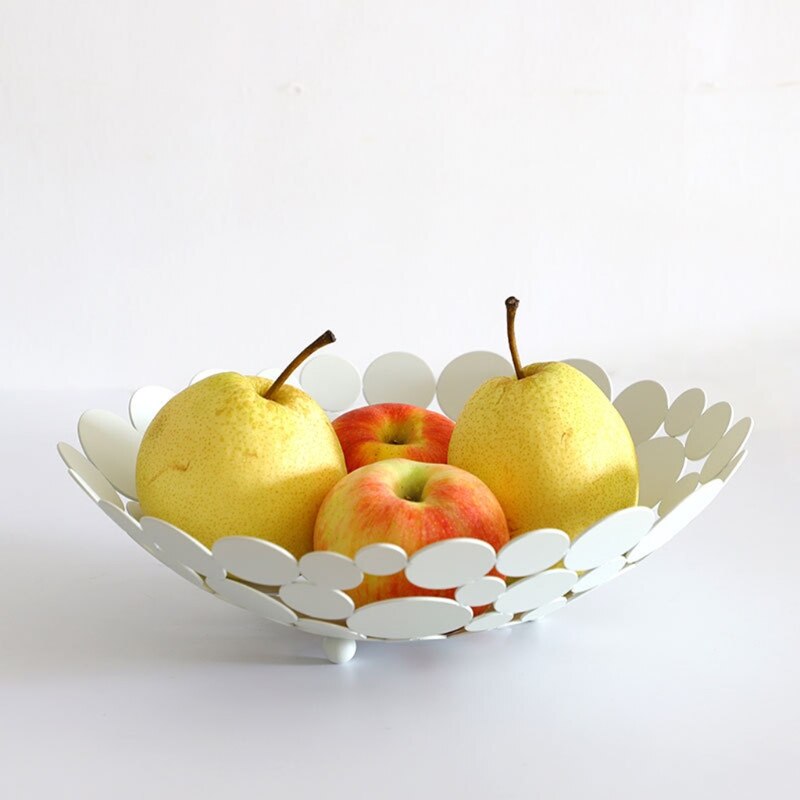 Fruitmand Metalen Creatieve Aanrecht Kom Desktop Display Decoratieve Tafel Opslag Houder Voor Groente Brood Snoep Retailsale