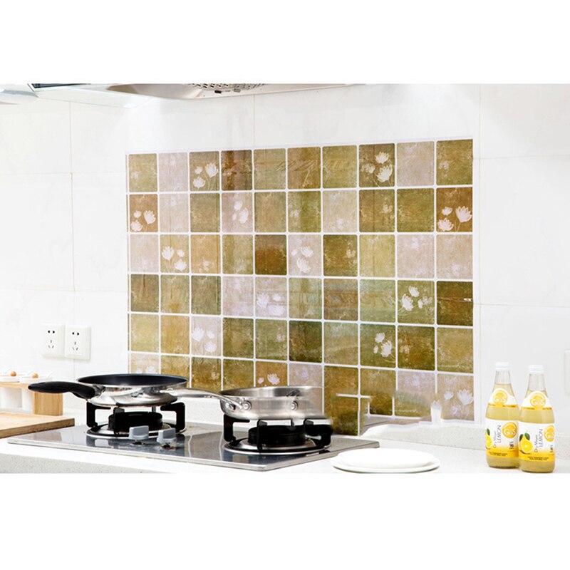 Self-Adhesive Oil-Proof Kitchen High Temperature Resistance Tile Stickers