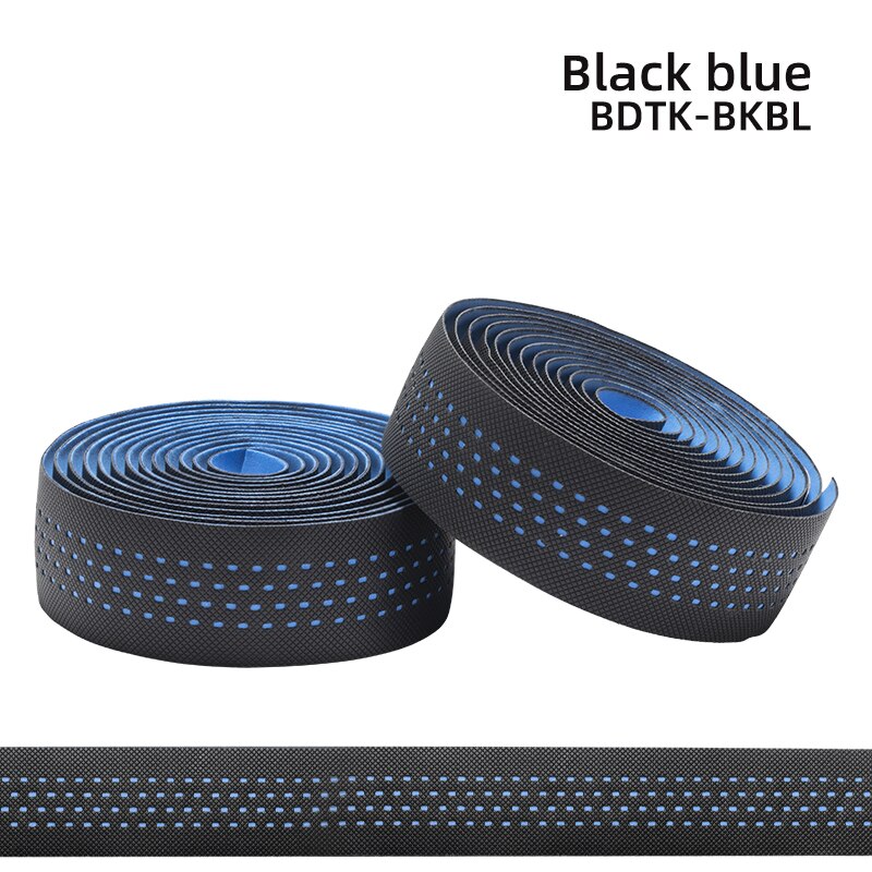 ROCKBROS Lenker Band Rennrad Griff PU Gurt Griff Gürtel Anti-Überspringen Dämpfung Radfahren Gurt Lenker Kork Radfahren Zubehör: BDTK-BKBL