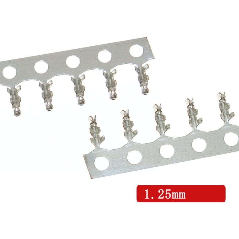 100pcs/LOT 1.25mm terminal Wire Cable for Housing JST 1.25mm Female Male Connector for 1.25 multiple pins