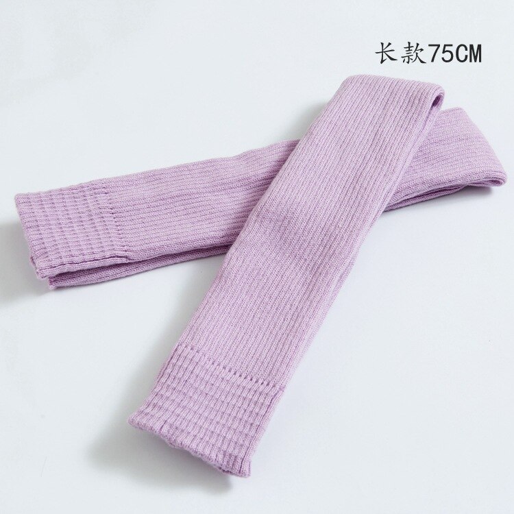 75cm Winter Frauen Bein Wärmer Freizeit Lange Oberschenkel Hohe Damen extra Lange Stiefel Über Knie Gestrickte tanzen Socken Bein wärmer 100: hell Violett