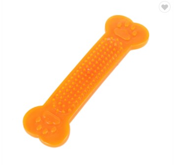 Chewers hundetandbørste doggy hvalp tandpleje til hund kæledyr hund tyggelegetøj gummiben hundelegetøj aggressiv suministros para perros: Orange