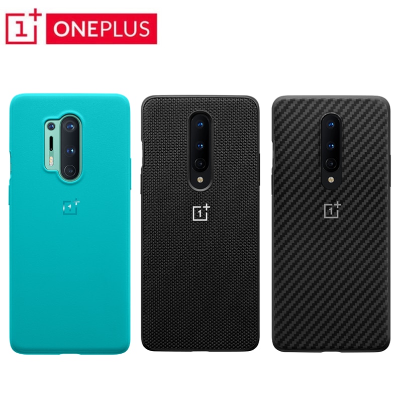 Originale Ufficiale OnePlus 8 / 8 Custodia protettiva pro Karbon di Carbonio in Pietra Arenaria di nylon Del Respingente di Caso Della Copertura Posteriore Borsette