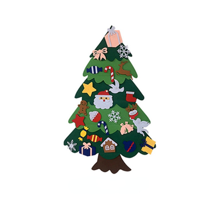 DIY Felt Christmas Tree Set Advent Calendar Xmas Decorations Wall Hanging Ornaments Kids Party Supplies: G