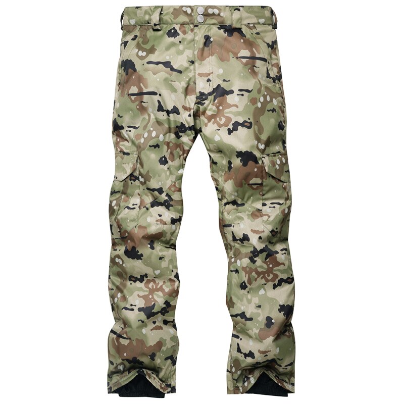 impermeable Snowboard camuflaje Pantalones Hombre invierno esquí Pantalones Hombre transpirable nieve pantalón masculino esquí pantalones-30 grados