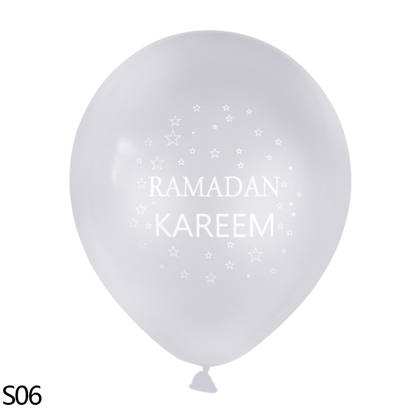 10 Stks/partij Eid Mubarak Decoratie Eid Latex Ballon Mubarak Letters Banner Ramadan Versieren Islamitische Ramadan Kareem Feestartikelen