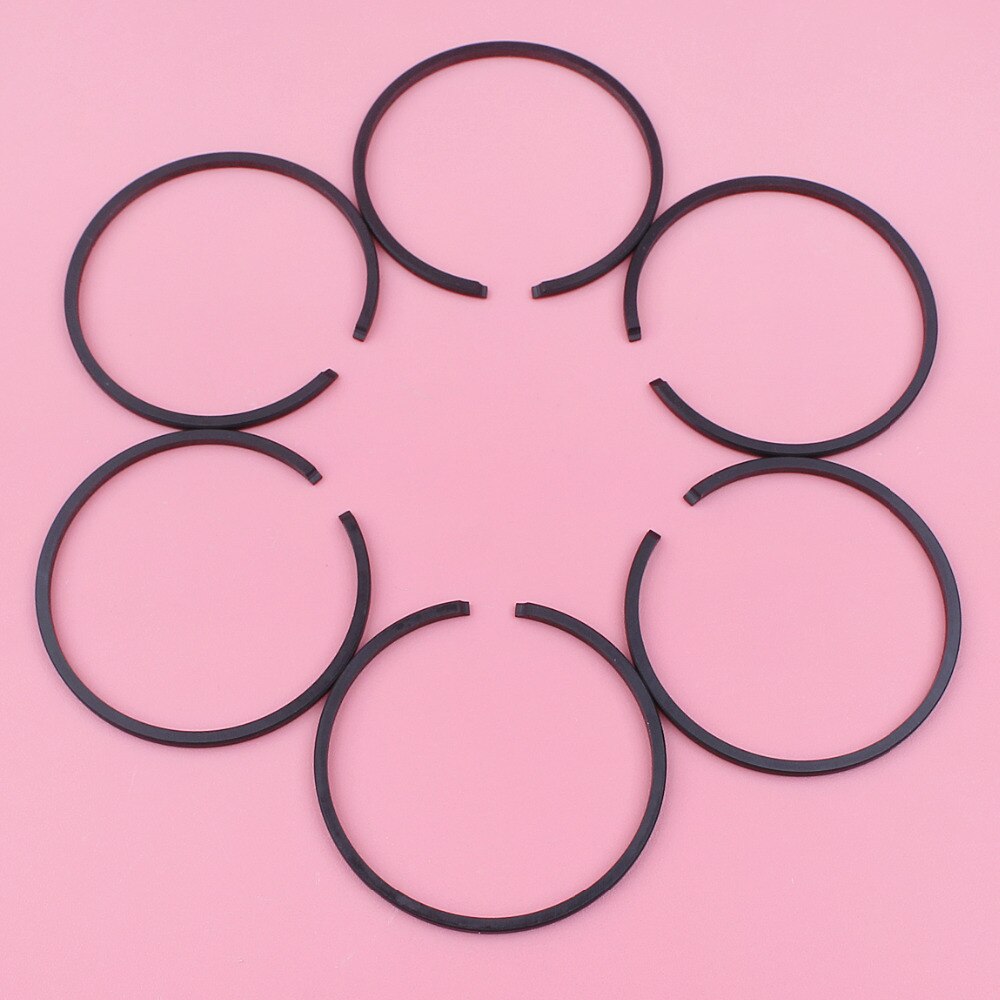 6 pcs/lot segments de Piston pour Stihl FC55 FC75 FC85 HL45 HL75 KM55 KM85 MM55 outil de coupe moteur pièce de rechange 34mm x 1.5mm