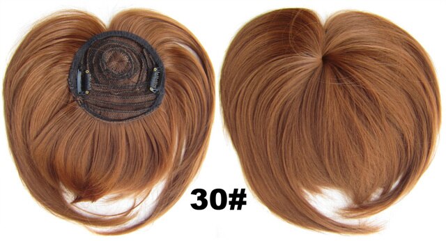 Clip in on synthetic top closure hair fringe head skin hair bang B7 18 colours available 4pcs/lots: B7 Color 30