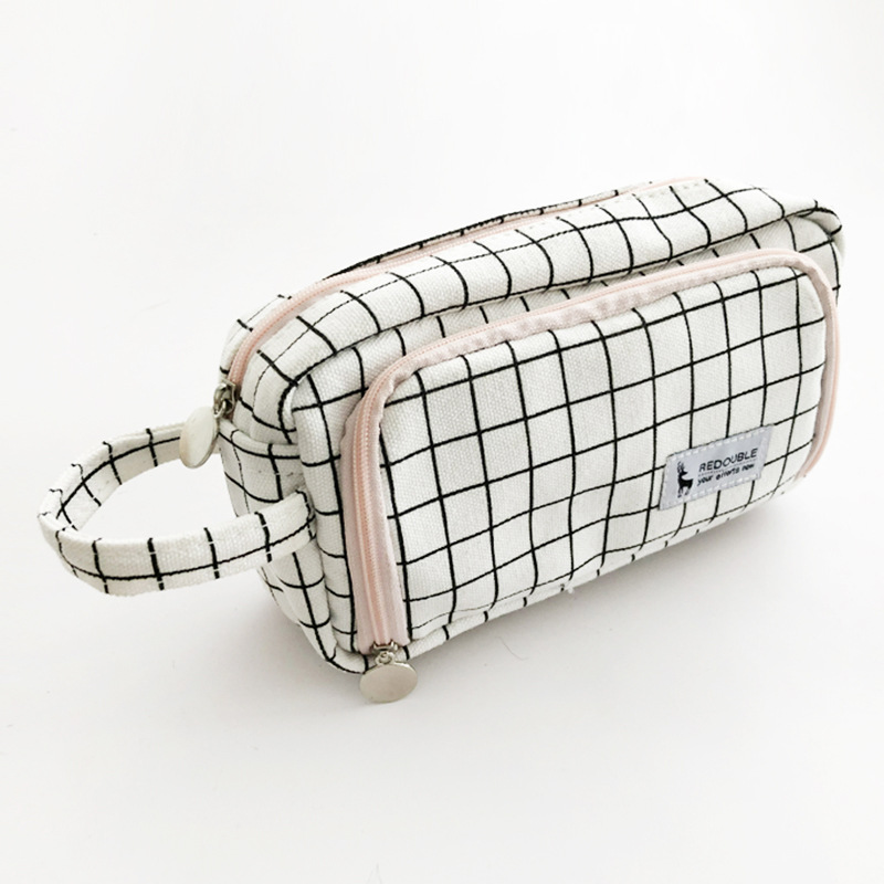 Canvas Grote Capaciteit Etui Kawaii Potlood Pouch Levert Pen Case Student School Kantoorbenodigdheden: B
