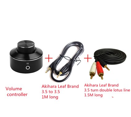 product volume adjustment controller switch desktop knob type mobile phone computer audio power amplifier volume line contro: black 4