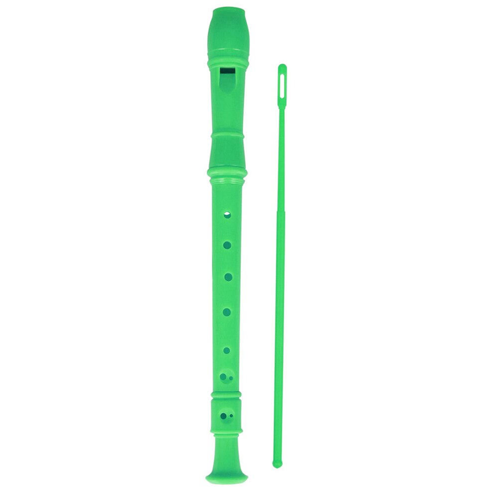 Clarinetto per Bambini - Strumento Musicale ABS - Flauto Dolce per Principianti - 32.5cm - con Bastoncino Pulizia: Verde