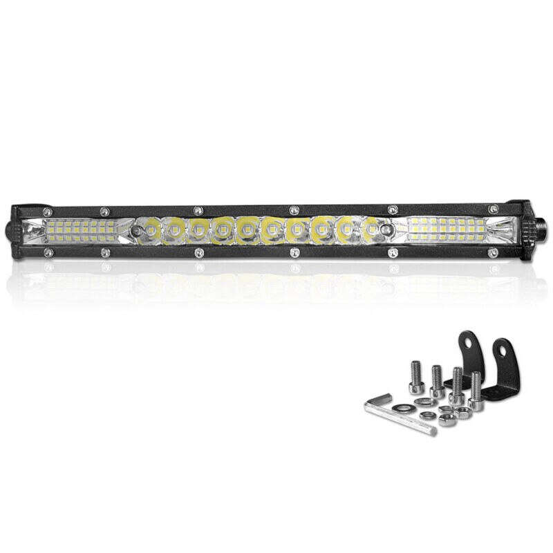 Ultra-Thin LED Light Bar Waterproof 6000K White Stainless Steel 10 Inch