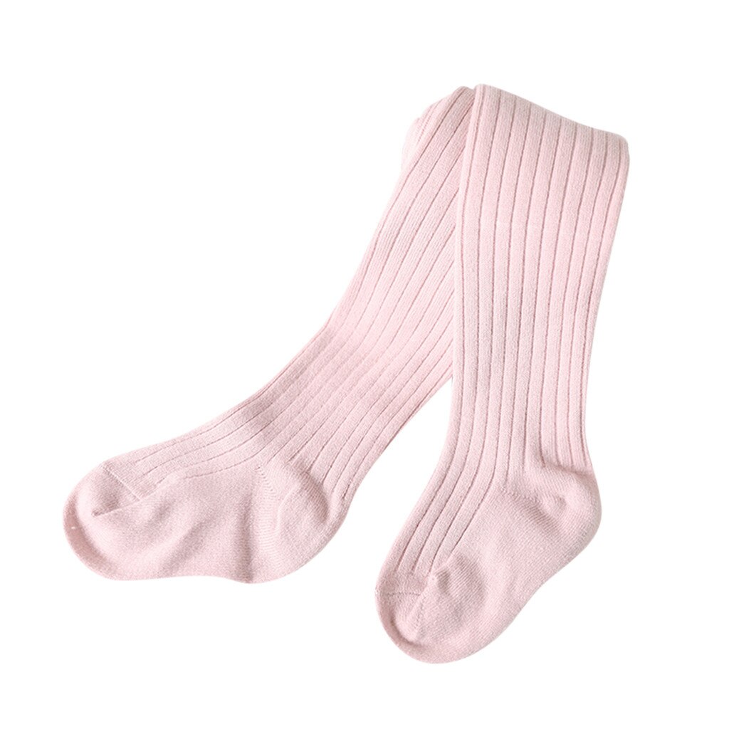 Kids Peuters Meisje Gestreepte Sokken Knie Hoge Lange Zachte Katoen Kant Baby Sokken Kids Veelkleurige Kids Outdoor Dagelijkse Herfst sokken: Roze / 6m