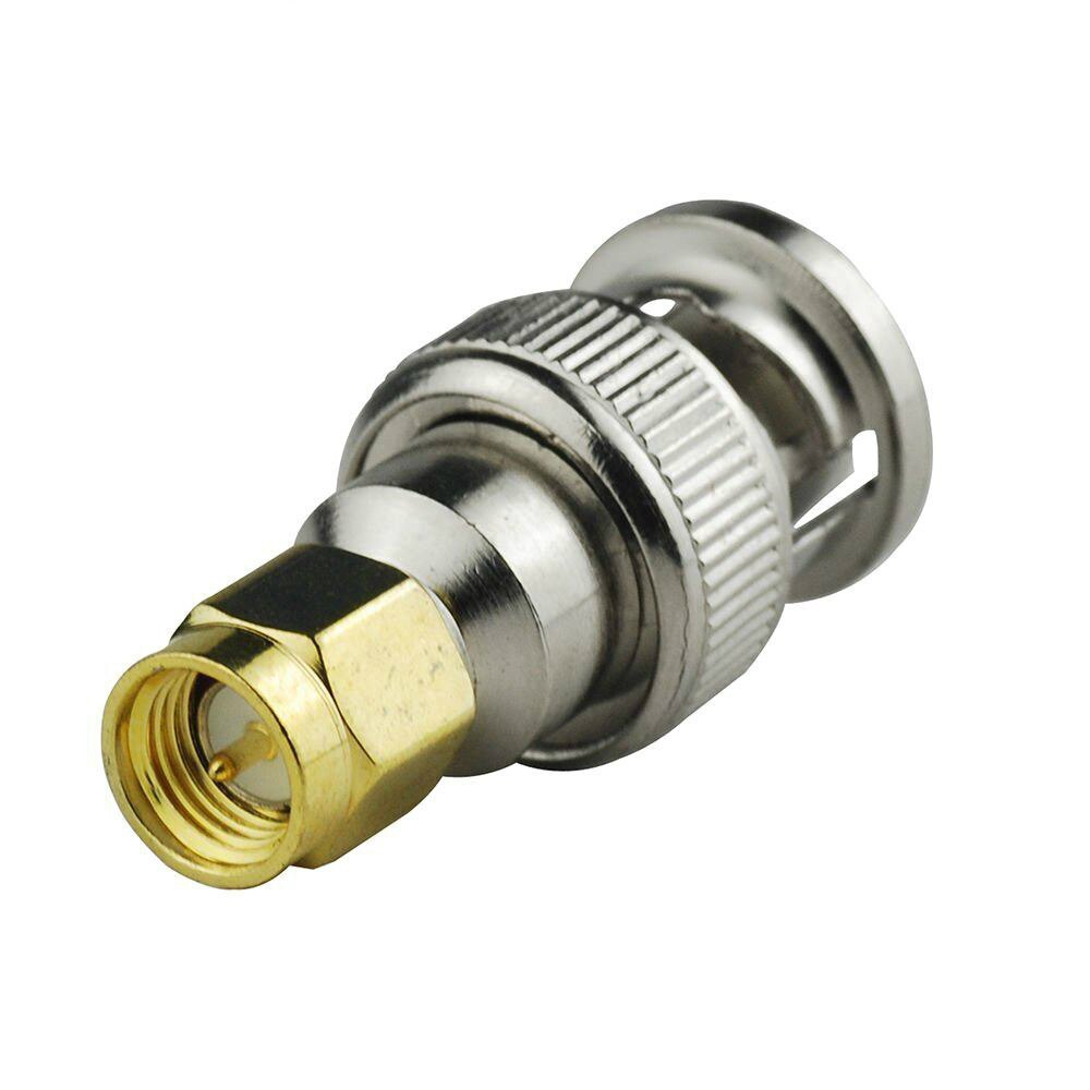 2 stuks rf coaxiale coax adapter sma mannelijk naar bnc mannelijk