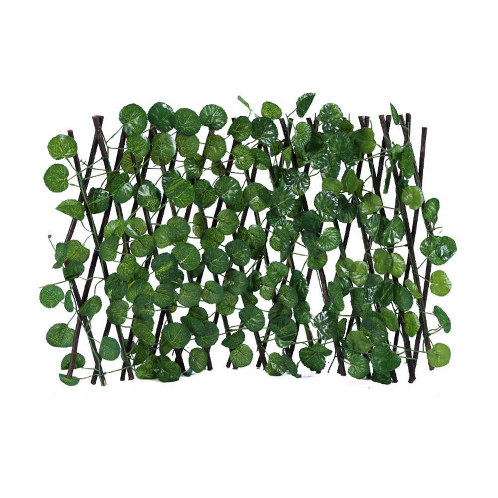 Intrekbare Kunstmatige Tuin Hek Uitbreidbaar Faux Ivy Privacy Hek Hout Wijnstokken Klimrek Tuinieren Plant Home Decoraties: Small crabapple
