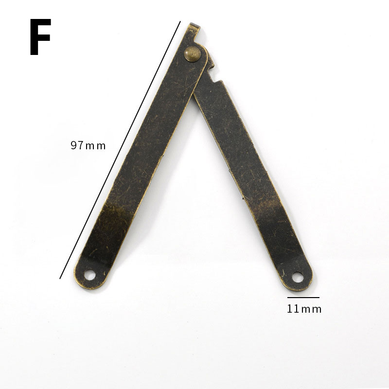 2pcs Antique Wooden Box Corner Support Hinges Stay Box Display Furniture Cabinet Door Kitchen Cupboard Hinges Lid Stays