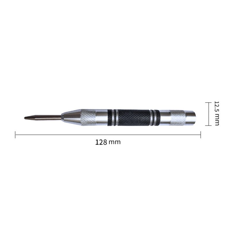 Automatic Punching Woodworking Tool Center Punch Drill Bit Electric Tool Metal Drills Center Pin Punch Spring Loaded Dent Marker