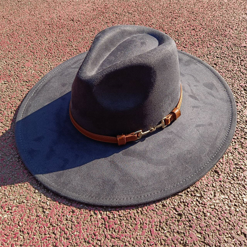 Ruskinds fedora hat med tilbehør i samme farve, dråbeformet top, bred skyggehat til mænd og kvinder, panamahat, chapeau homme, sombrero: Guld