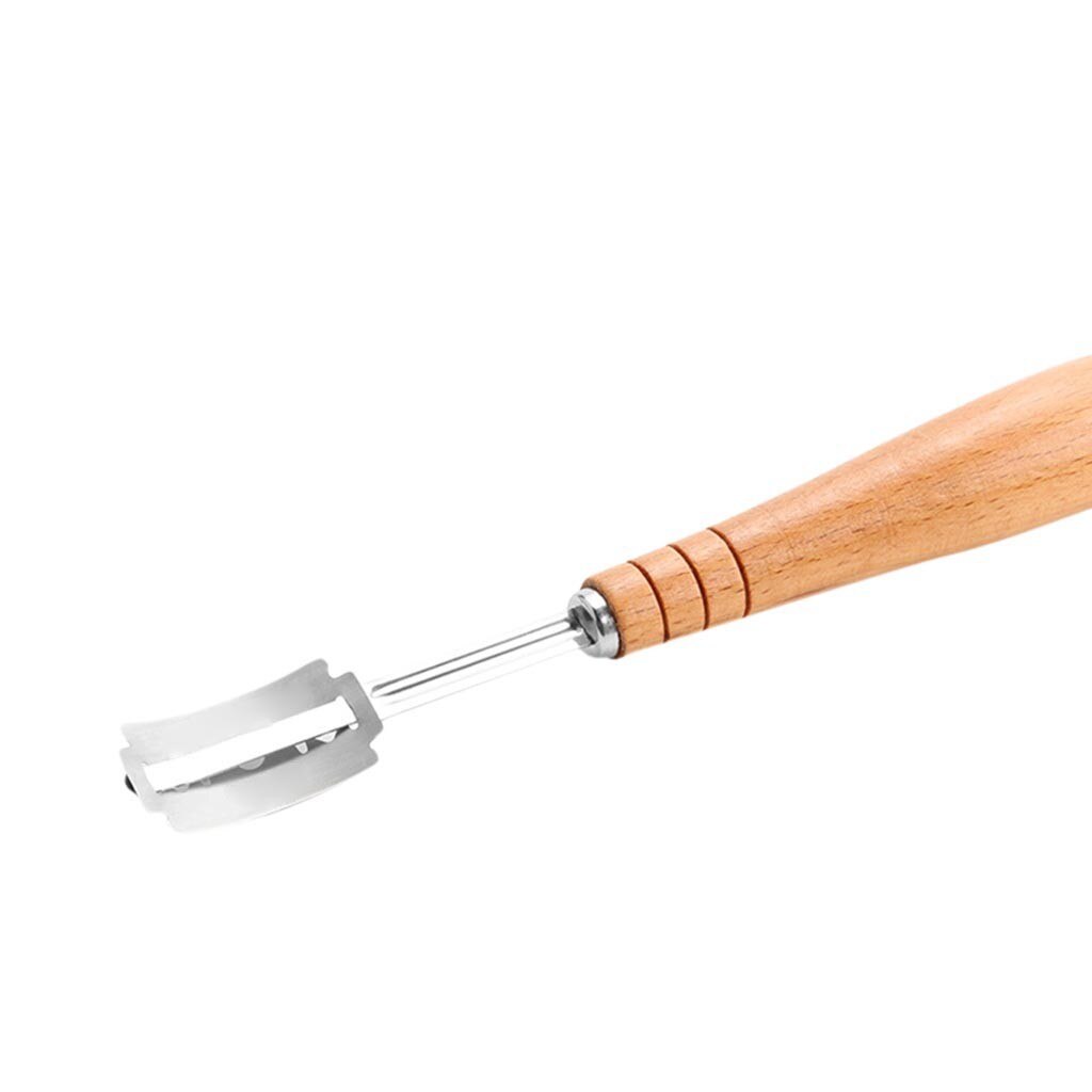 Brood Cutter Franse Brood Lame Houten Normaal Lange Handvat Bakken Accessoire Arc Gebogen Toast Mes Bakken Keuken Gadgets # W3
