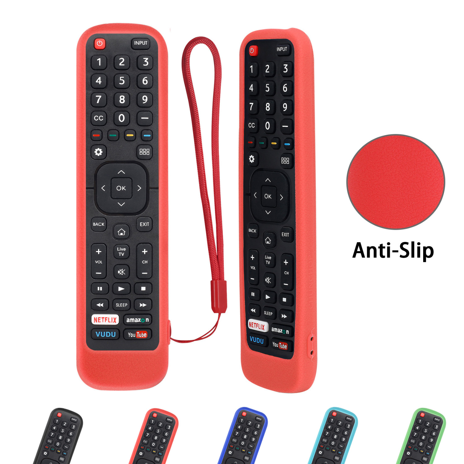 Fundas de Control remoto de TV para Hisense EN2A27 LED HDTV EN-2A27 HDTV, funda de Control remoto, amigable con la piel, a prueba de golpes, protector