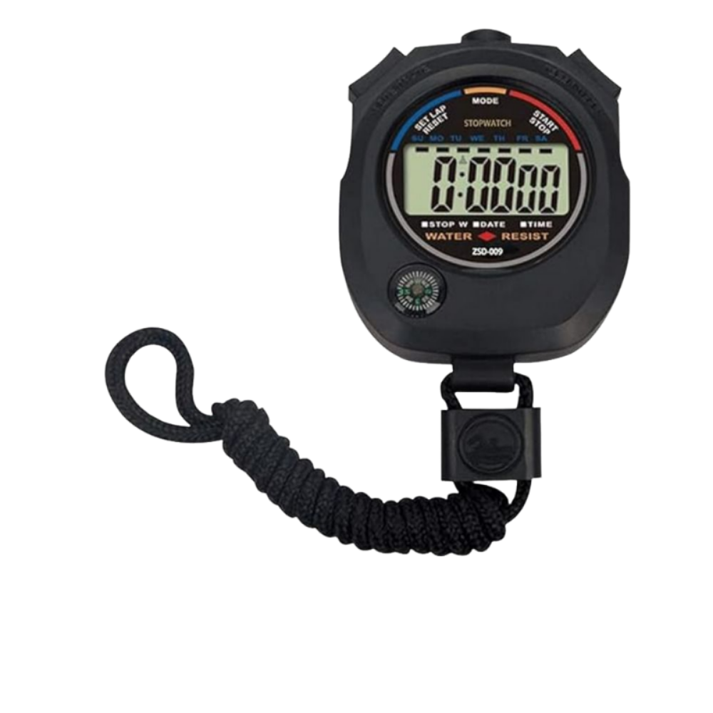 Großes Anzeige Elektronische Digitale Stoppuhr Handgehaltene Wasserdichte Sport-Stoppuhr mit Alarmfunktion Multifunktions-Chronograph-Timer: Ursprünglich Titel