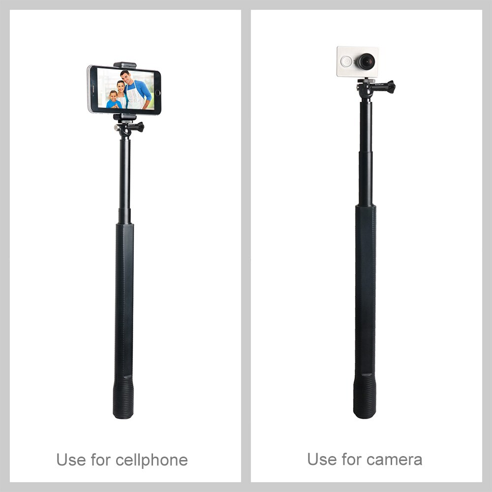 Puluz Waterdichte Aluminium Uitbreidbaar Handheld Selfie Stok Monopod Palo Selfie Gopro Stick Voor Dji Osmo Action/Gopro 7/6