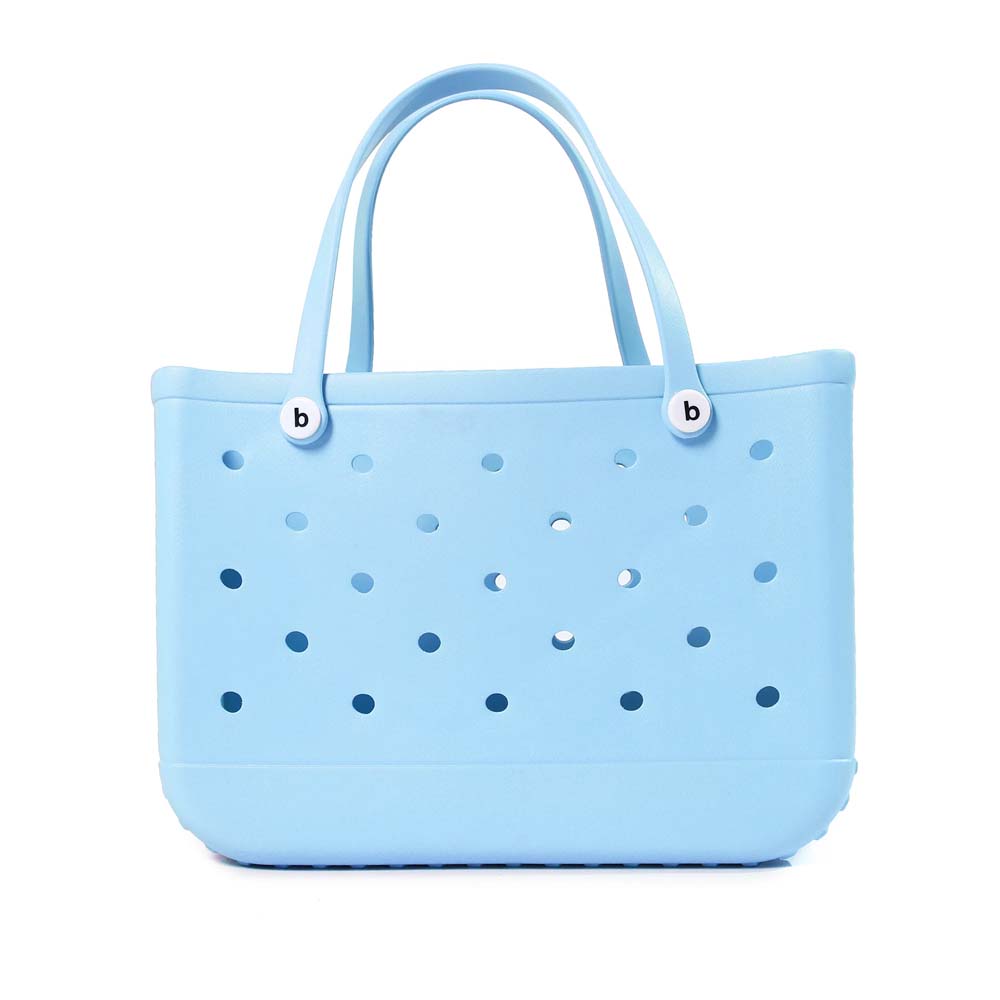 Große Moor-Taschen für Damen, Tragetasche, EVA-Sommer-Strandtasche, große Kapazität, Reisetaschen für Höhle Strand, Stiefel, Schwimmbad, Strand-Tragetaschen: Himmel Blau