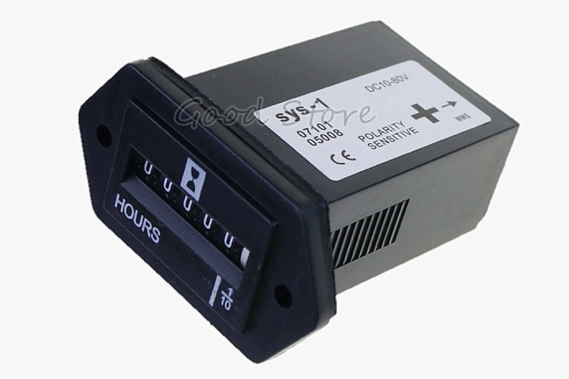 1PCS SYS-1 AC100-250V DC12-36V 6-80 AC-DC universel Électromécanique Compteur Horaire