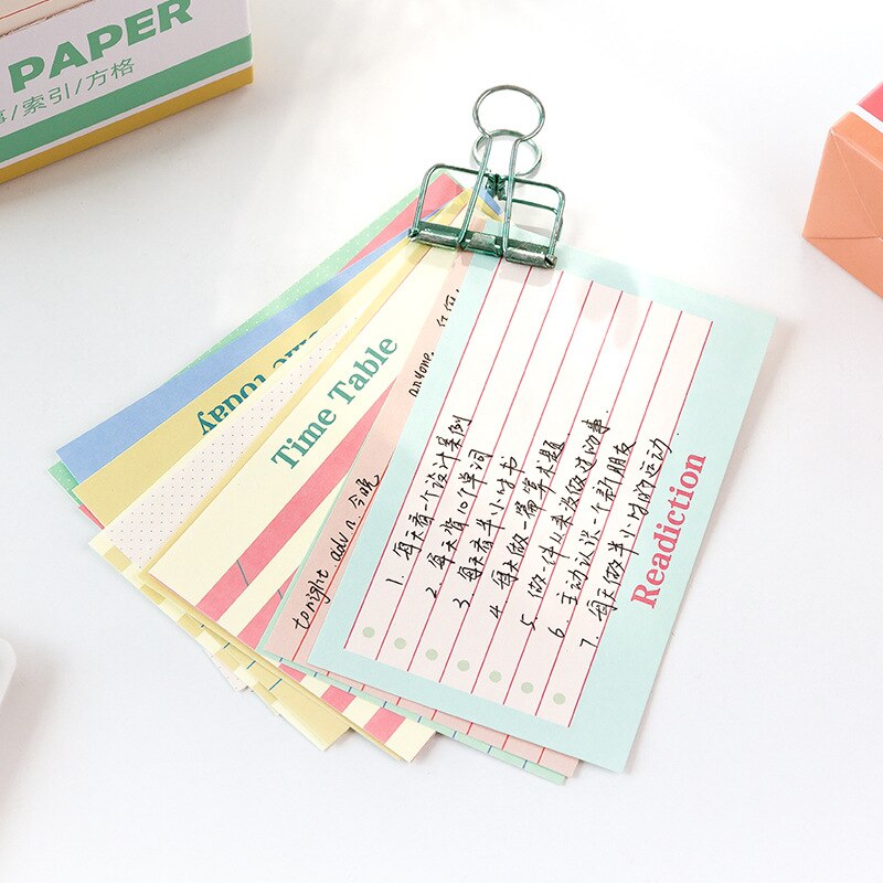 Notepad Met Doos Horizontale Grid Memo Geen-Sticky Dikker Bericht Notes Kawaii Ins Papeleria Briefpapier Kantoor Schoolbenodigdheden