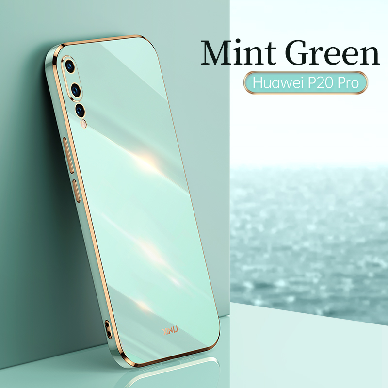 For Huawei P20 Pro Case Soft TPU Case For Huawei P20 Pro Anti-Fingerprint Camera Protection Cover: light green