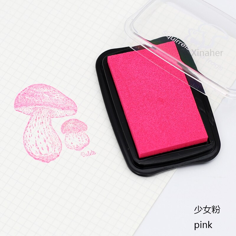 16 Kleuren Big Size Stempelkussen Craft Olie Gebaseerd Diy Inkt Pads Voor Spons Stempels Stof Scrapbooking Decor Vingerafdruk Seal Stamp pad: L