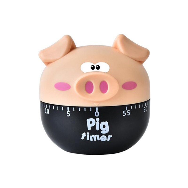 1 pcs Cartoon Timer Plastic Machine Timer 60 Min Wekker Keukengerei Leuke Digitale Timer Plastic Leuke Timer stopwatch: khaki