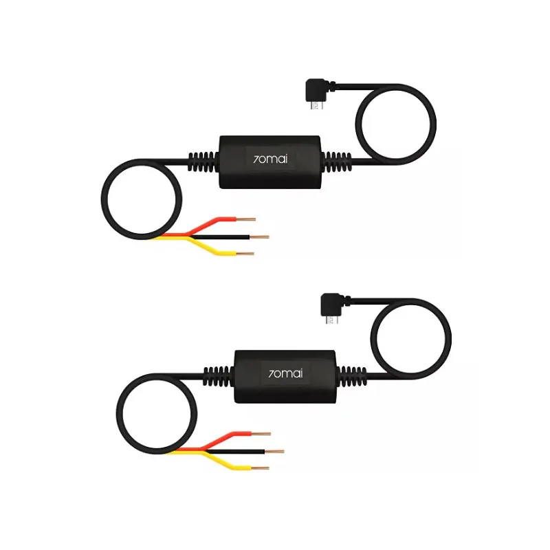 Xiaomi 70Mai Parkeerbewakingskabel voor 70mai 4K A800S WIDE PRO Plus A500 A500S Hardwire Kit voor 24H Parkeermonitor in de auto: Black