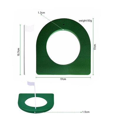 Indoor Putting Cup Met Gat Vlag Training Putter Praktijk Aid Thuis Yard Outdoor Training Trainer Aids Gereedschap Verstelbare Gat