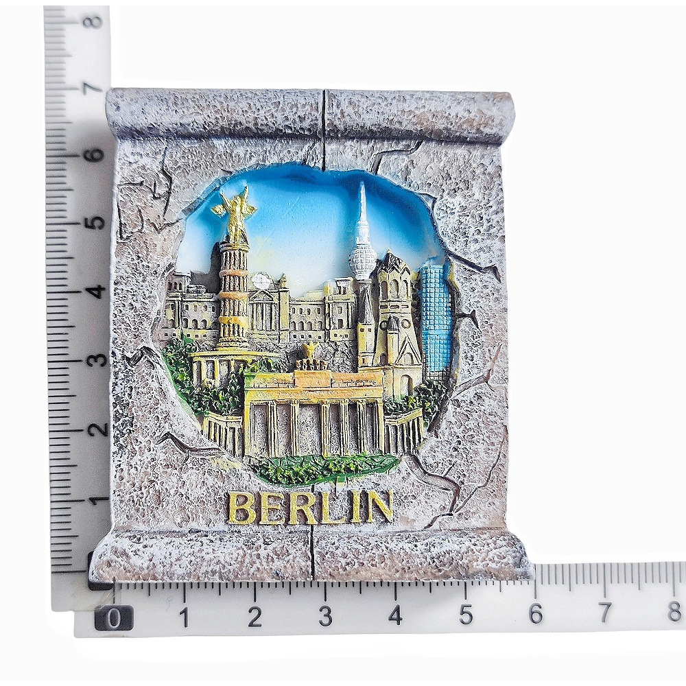 Berlin Germany 3D Fridge Magnet Souvenir ,Resin Handmade Berlin Refrigerator Magnet Home Decoration Collection