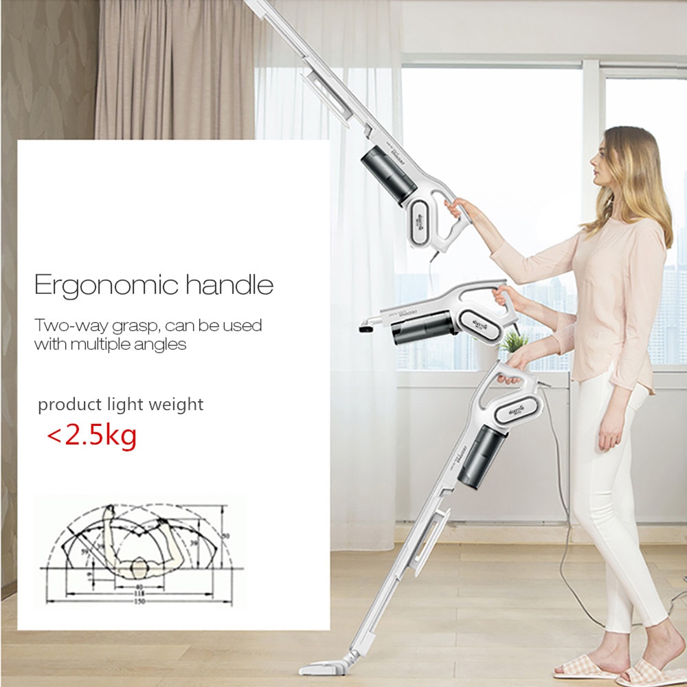 Deerma 2-In-1 Handheld Vacuum Cleaner Large Capacity Low Noise Triple Filter Vertical Home Dust Collector Cleaning Machine DX700