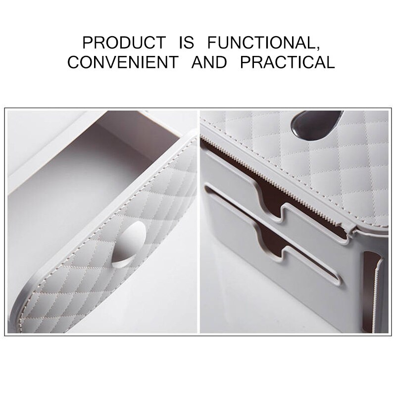 Toilet Tissue Box Punching-Free Roll Paper Case Toilet Paper Case Waterproof Toilet Paper Rack