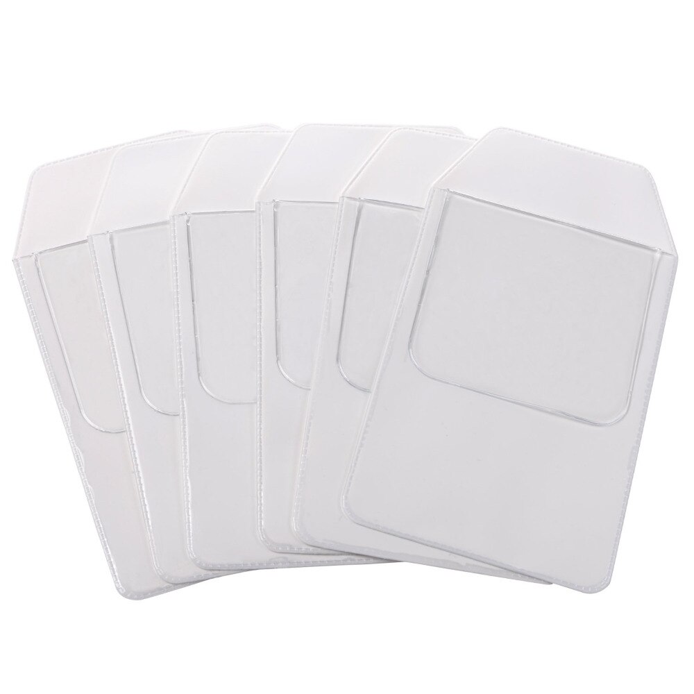 XRHYYY 6 Pieces Transparent Clear Pocket Protector for Pen Leaks