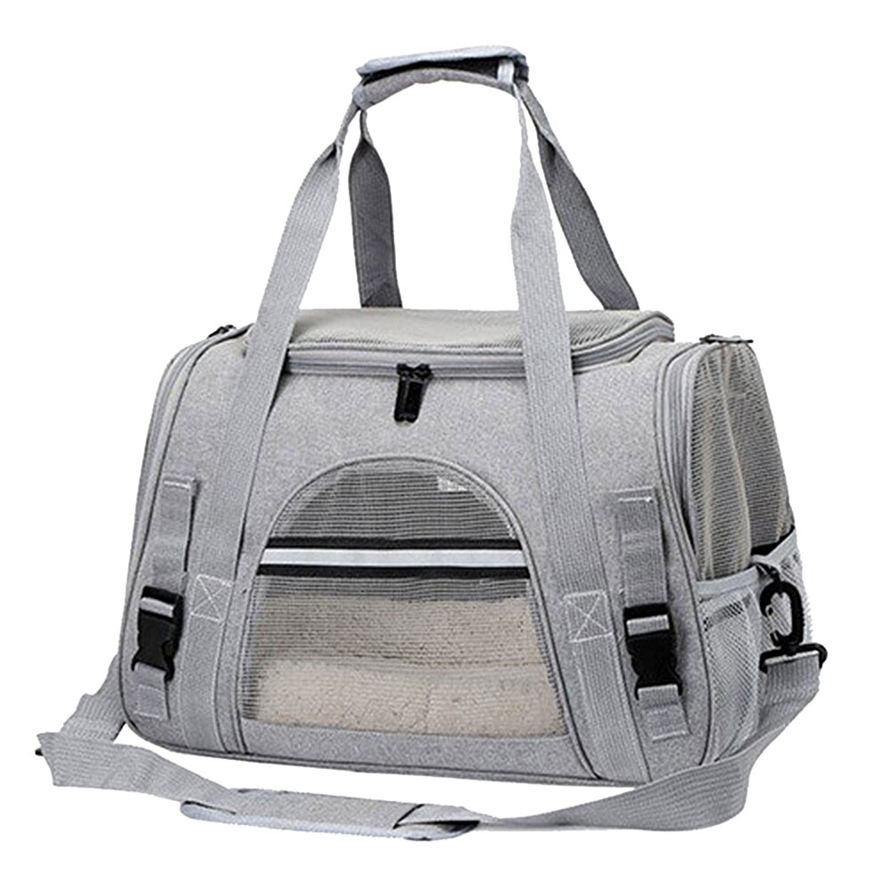 Pet Bag Bags Travel Cat Carrier Puppy Dog Mesh Multicolor Profession Products Outdoor Adjustable Nylon Box Activities Backpack: grey