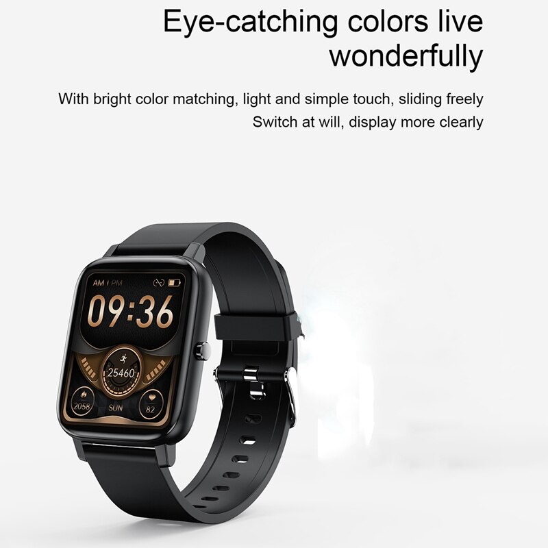 H80 Smartwatch IP67 Waterdicht 1.69Inch Hartslagmeter Sport Ftness Tracker Smart Horloge Voor Ios Android