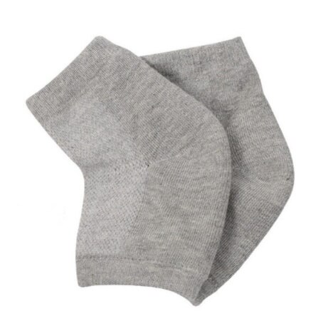 Calze da donna con tacco anti-asciugatura a rete calze da donna in cotone con tacco alla moda calze traspiranti con copertura del tallone che assorbono il sudore: gray