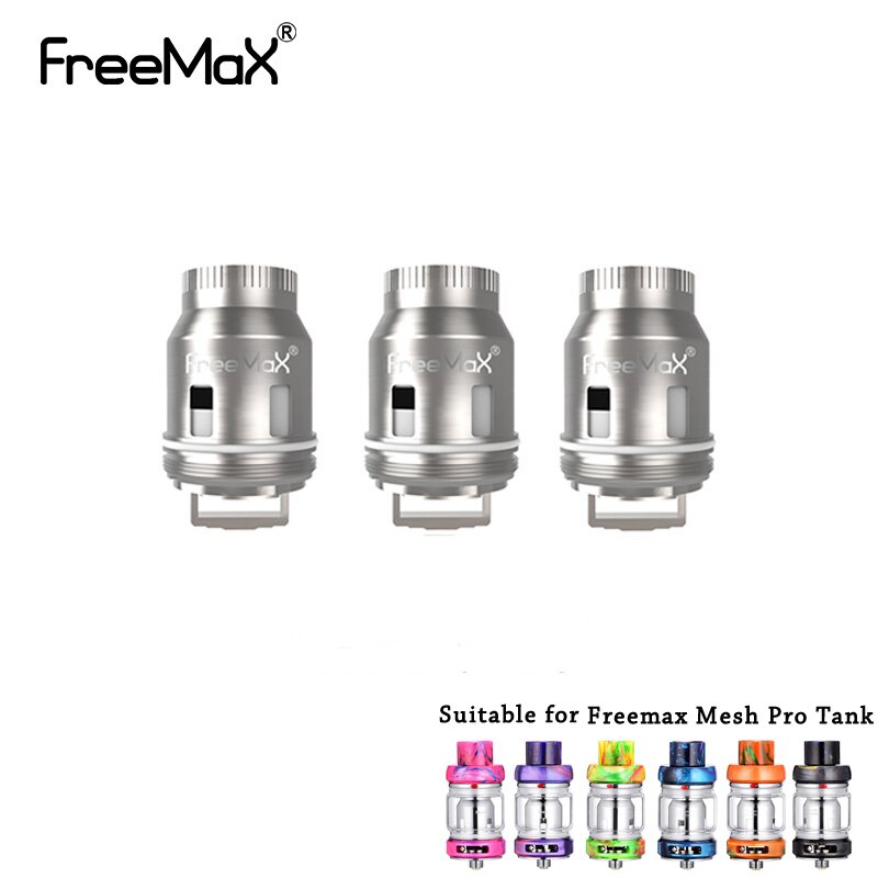 3pcs/6 pcs/Pack Freemax Mesh Pro Tank Coil Single 0.15ohm/Double 0.2ohm/Triple 0.15ohm/Quad 0.15ohm/Quintuple 0.15ohm Coils Head