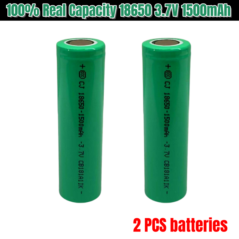 Capacity 3.7V 1500mAH 18650 Lithium Ion Rechargeable Battery, Suitable for Various Electronic Products: GRAY