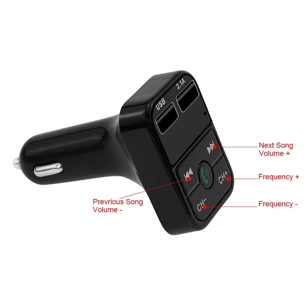 Lecteur Mp3 multifonction pour voiture, Kit Bluetooth mains libres, transmetteur FM pour Automobile, adaptateur de chargeur, accessoires