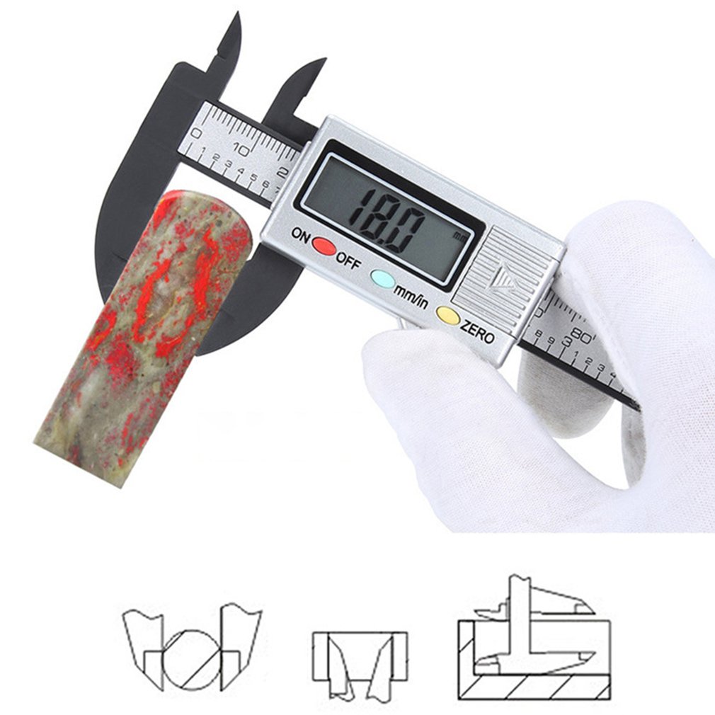 0-100mm Multifunction Electronic Digital Vernier Caliper LCD Micrometer Digital Vernier Depth Gauge Height Measurement Tools
