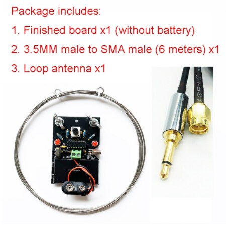 Gain réglable à faible bruit Ant 100kHz-30MHz mieux que MLA-30 antenne magnétique Active de boucle de Radio d'ondes courtes de l'antenne HA SDR de boucle: Type3