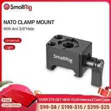SmallRig Quick Release Nato Clamp Mount with Arri 3/8"Hole and 1/4"-20 Threaded Holes- 2207