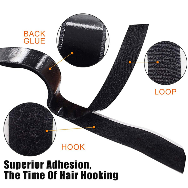 Extra Strong Self Adhesive Hook Loop Strips Heavy Duty Back Sticky Fastening Tape Nylon Adhesive Double Sided Strips Fastener