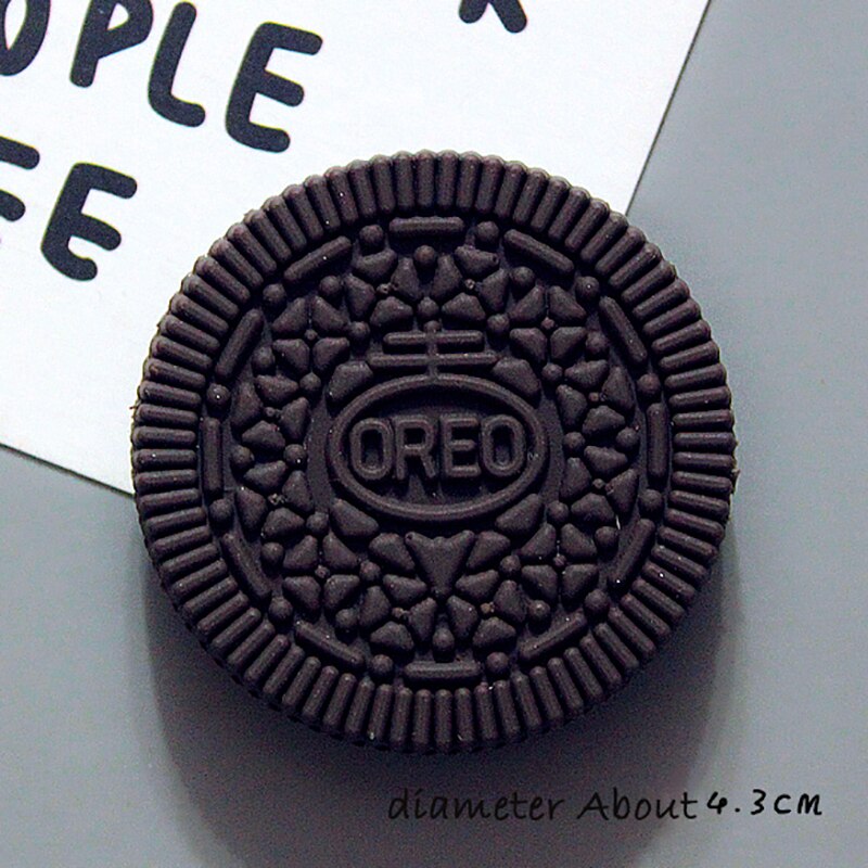 bionisch Lebensmittel Cookie Kühlschrank Magnet 3D Keks Kühlschrank magnetisch Aufkleber Foto Mauer niedlich Heimat Dekoration: Oreo